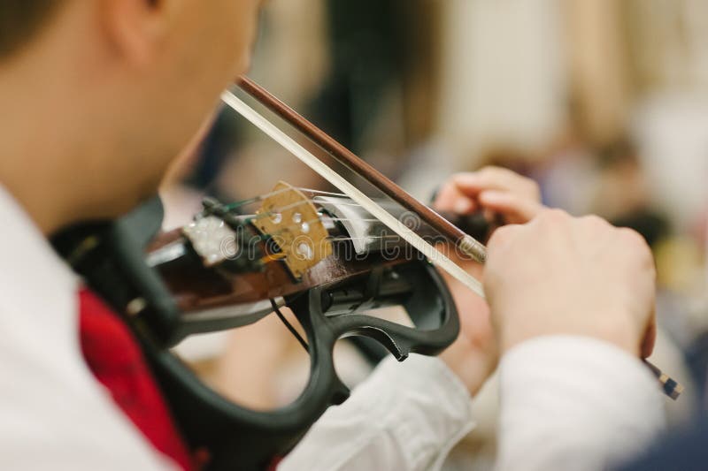 Men Violinist Playing Classical Violin Stock Photo Image of chamber