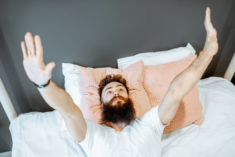 Man waking up stock images Man waking up stock images