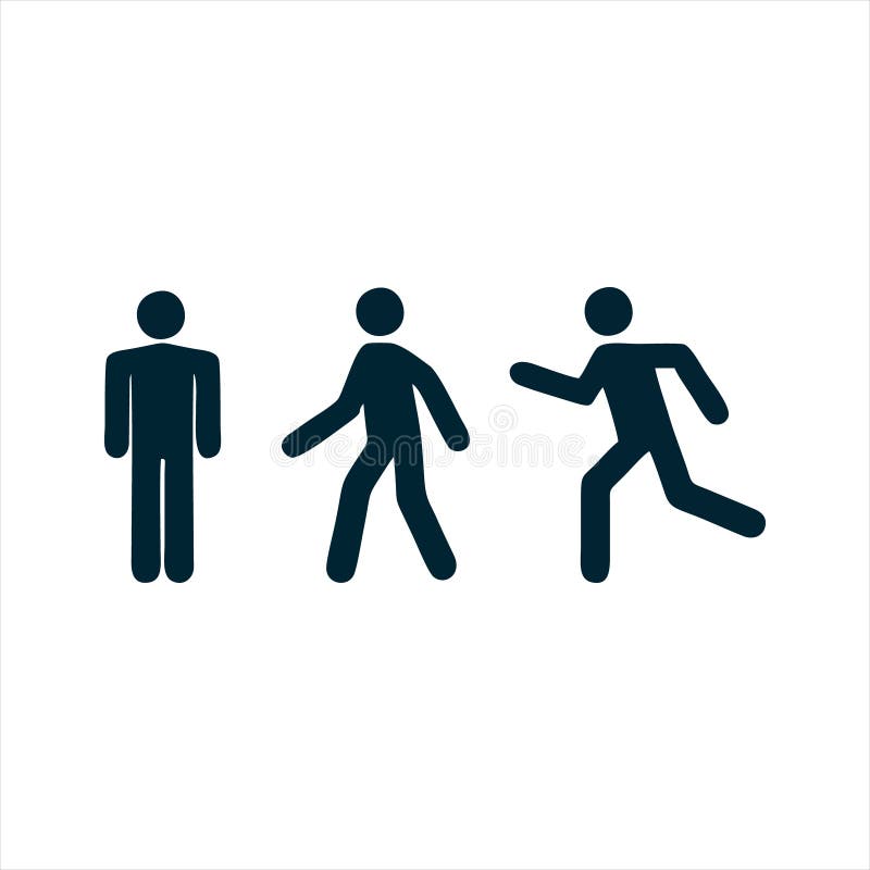 Man Walk Icon . Walking Man Vector Icon. People Walk Sign Illustration Stock  Vector - Illustration of life, communication: 182254026