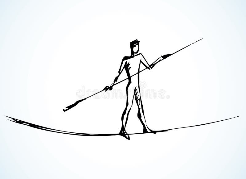 Tightrope Stock Illustrations – 2,496 Tightrope Stock Illustrations,  Vectors & Clipart - Dreamstime