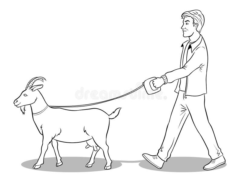 Man Goat Stock Illustrations – 2,002 Man Goat Stock Illustrations, Vectors  & Clipart - Dreamstime