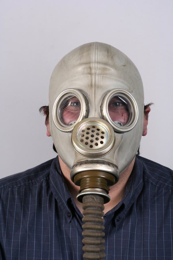 Man Wearing Antique Gas Mask Royalty Free Stock Photography Image 3057577