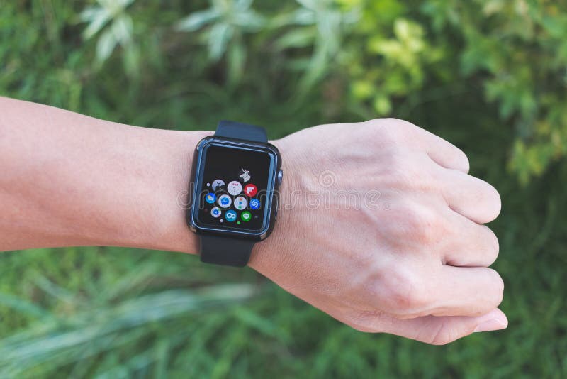 wearing apple watch and fitbit