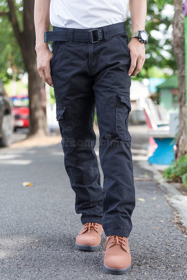 Buy Woodland Black High Rise Solid Cargo Pants for Men Online  Tata CLiQ