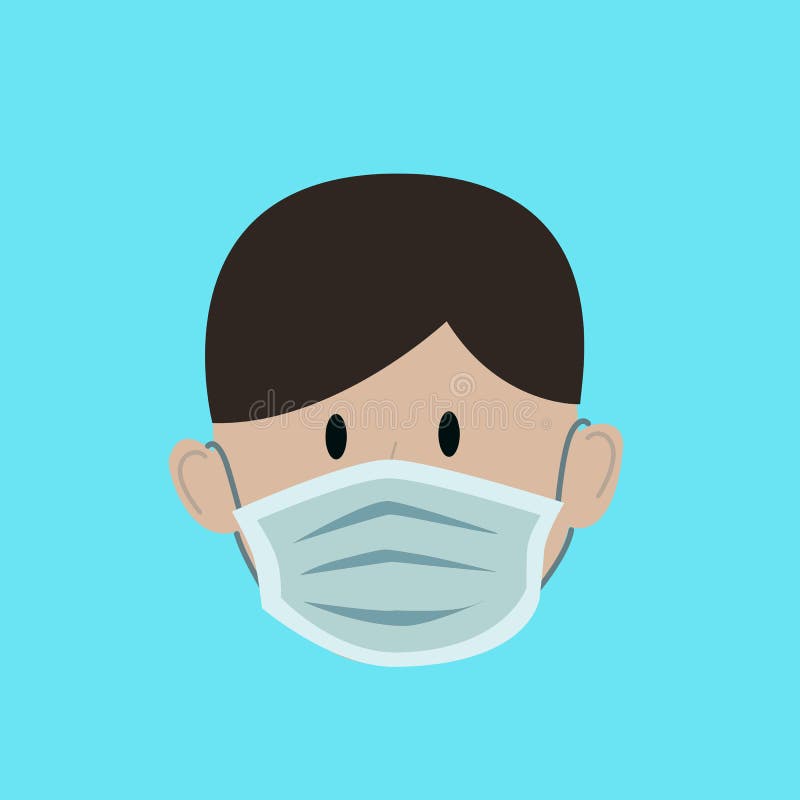 Man Wearing Protective Medical Face Mask. Cartoon Design Icon Vector Illustration Stock Vector - Illustration of dust, prevent: 190663201 Man Wearing Protective Medical Face Mask. Cartoon Design Icon Vector Illustration Stock Vector - Illustration of dust, prevent: 190663201
