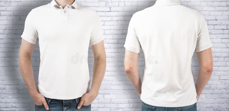 White T-shirt on Brick Background Stock Photo - Image of brick ...