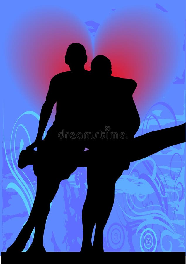 Man and woman stock illustration