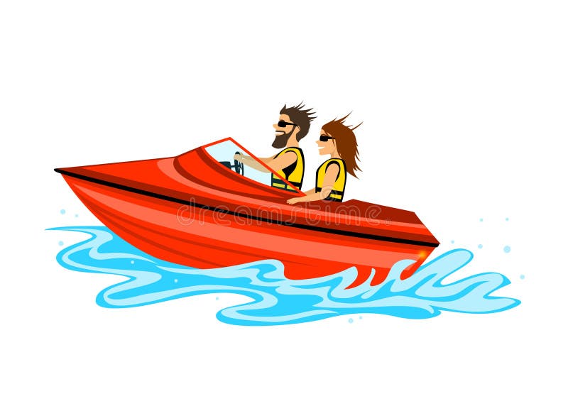 Speedboat sketch icon Royalty Free Vector Image