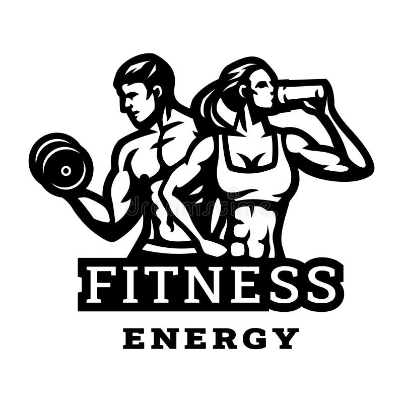 Fitness Muscle Logo Man Woman Stock Illustrations – 2,576 Fitness ...