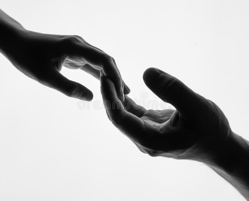 Man Woman Hold Hands Silhouette White Background Couple Man Woman Hold Hands Silhouette White Background Couple