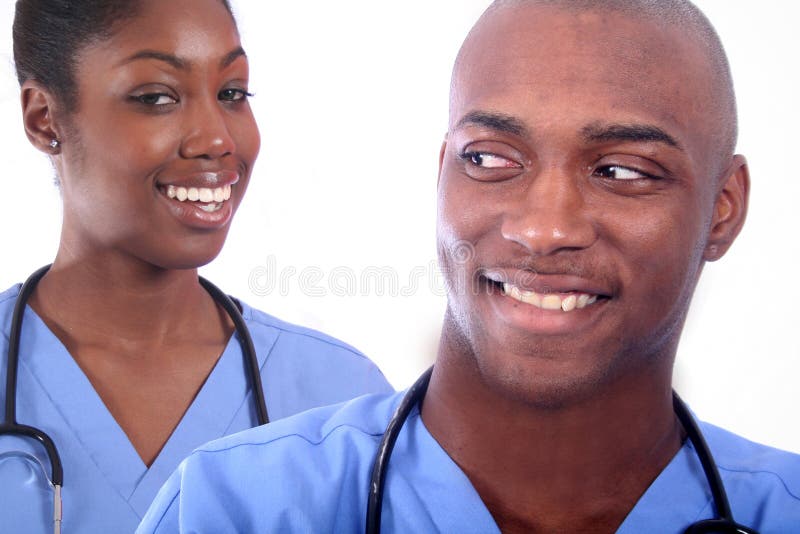 Man and Woman Medical Field royalty free stock photos Man and Woman Medical Field royalty free stock photos