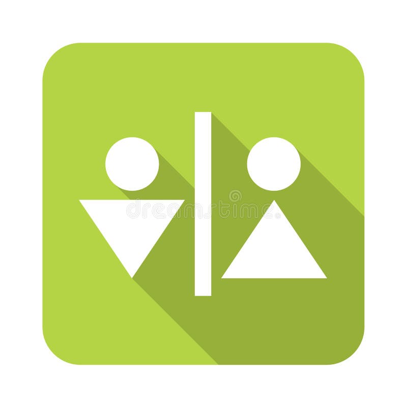 Man and Woman Toilet icon royalty free illustration