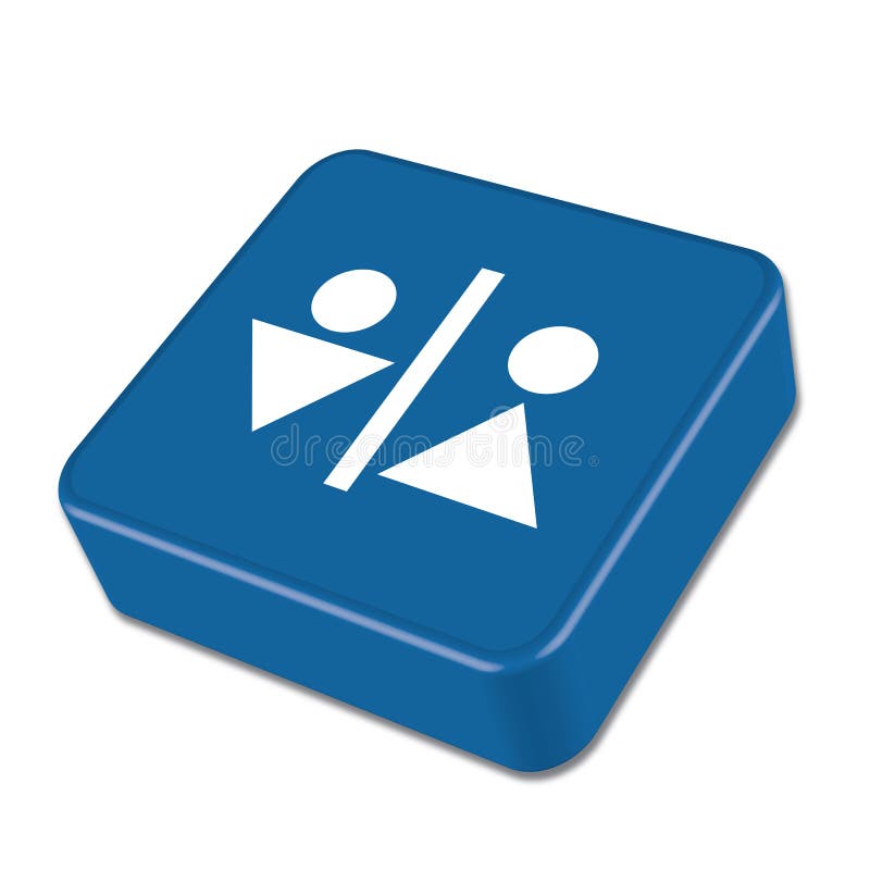 Man and Woman Toilet icon royalty free illustration