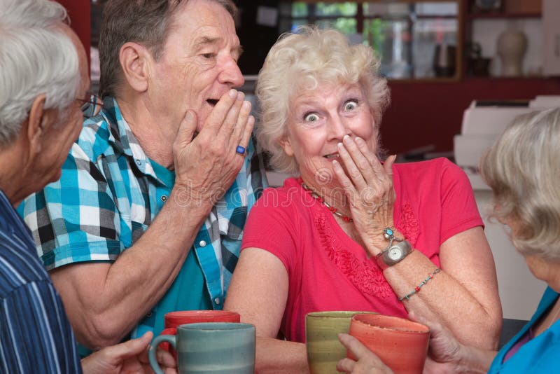 Man and Woman Whispering