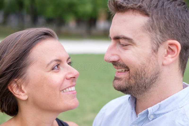 Couple of man and woman together portrait outdoor stock photo Couple of man and woman together portrait outdoor stock photo