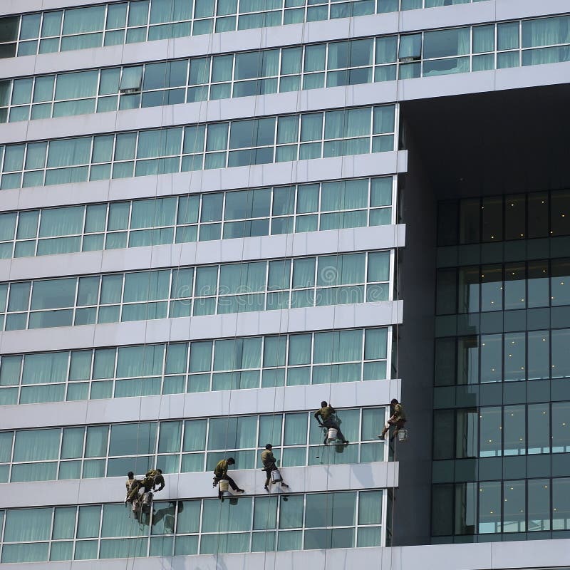 Man at work on a building