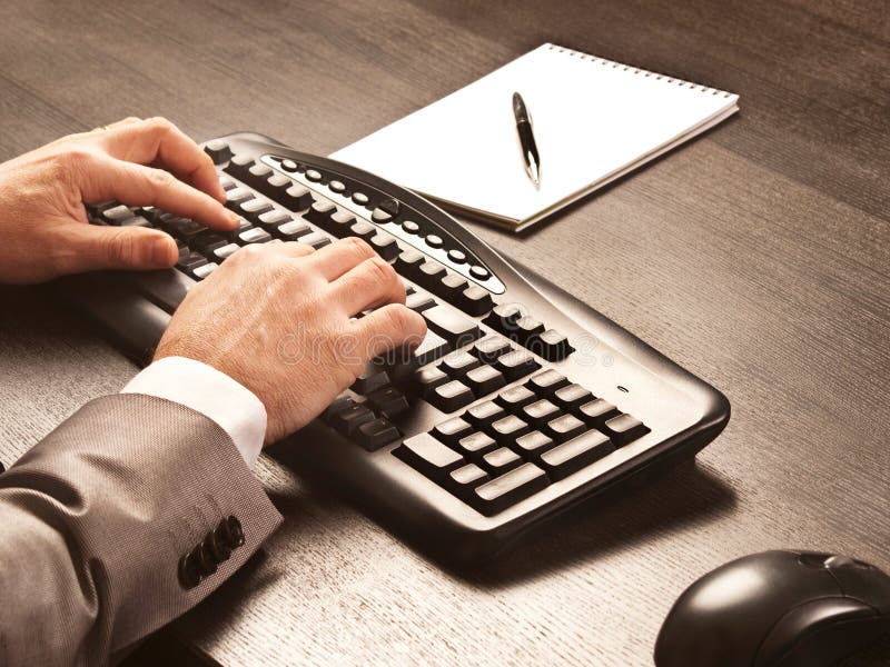 Man working at office stock image Man working at office stock image