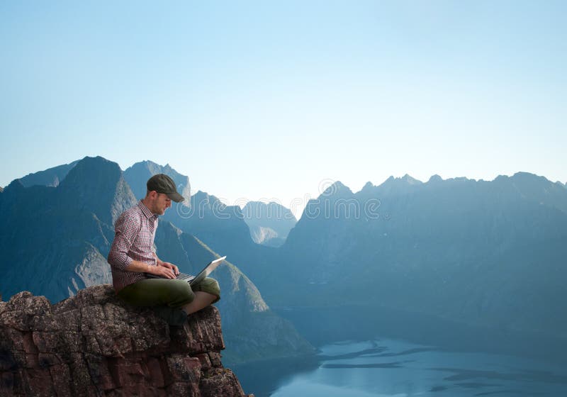 Man working outdoors