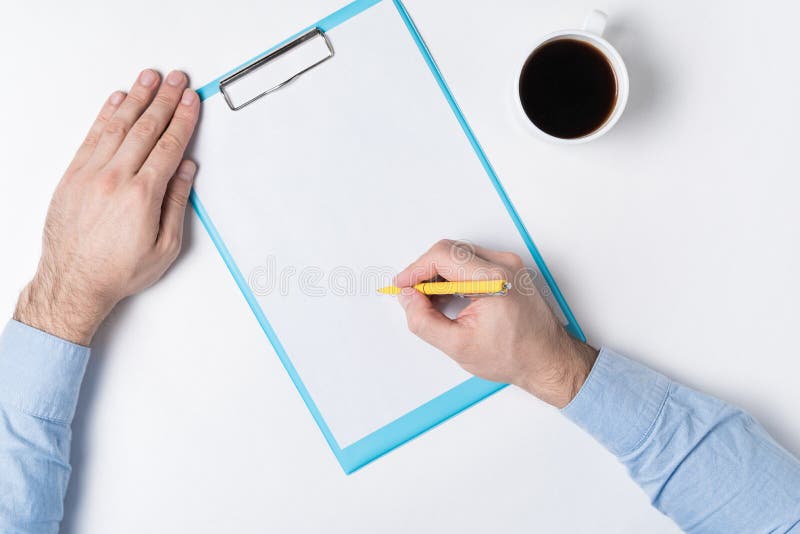 Top View On Cup Of Coffee, Macarons, Glasses And Notebook ...