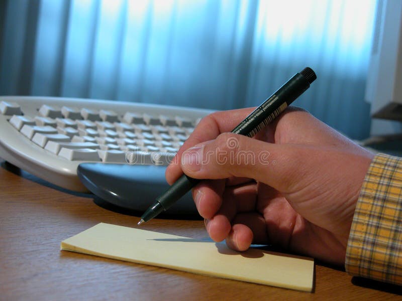 Man writing a contract 2