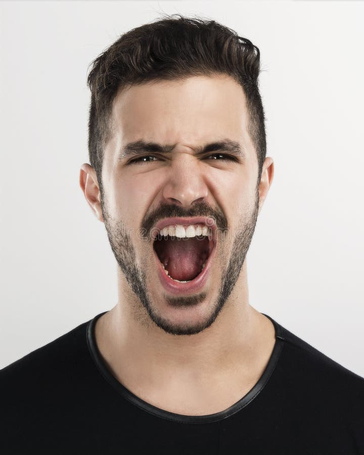 Man yelling stock image. Image of winner, person, latin 85254161
