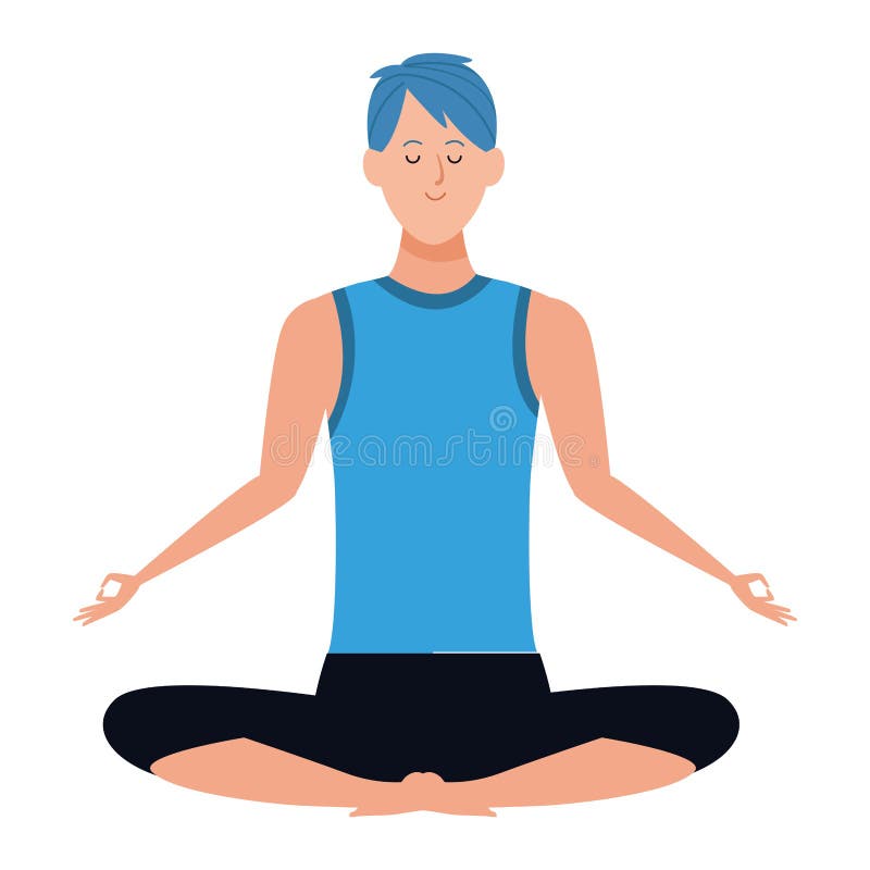 Man yoga pose stock vector. Illustration of nature, vector - 145097273 Man yoga pose stock vector. Illustration of nature, vector - 145097273