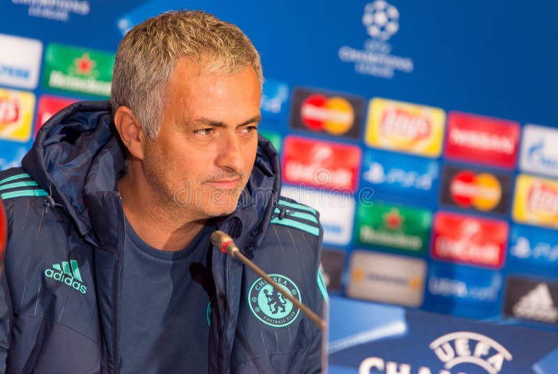 Manager Jose Mourinho FC Chelsea stockfotografie Manager Jose Mourinho FC Chelsea stockfotografie
