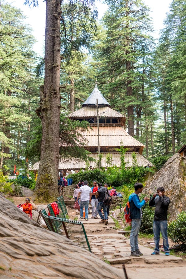 The Hidimba Temple in Manali Editorial Image - Image of femous, temple ...