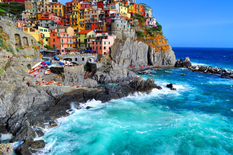 Manarola Cinque Terre Italien Redaktionelles Stockbild Bild Von Terre Cinque 37941564