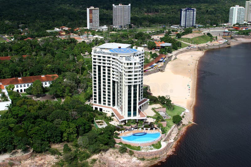 Manaus city amazon river brazil