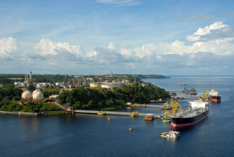 Manaus-Erdölraffinerie stockbilder Manaus-Erdölraffinerie stockbilder