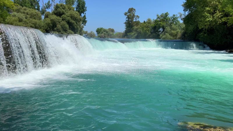 Manavgat cascade rivière manavgat est près de la ville de side banque de vidéos