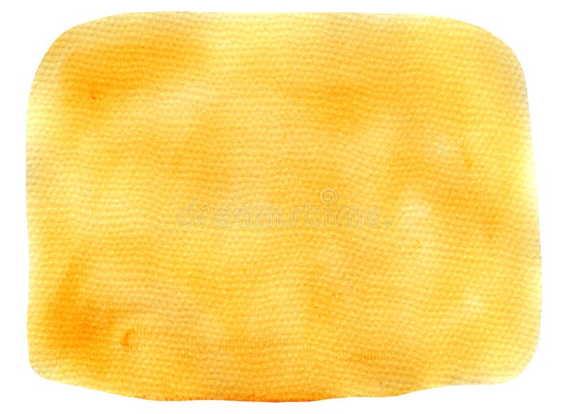 Mancha acuática amarilla de mostaza texturada brillante ilustración del vector