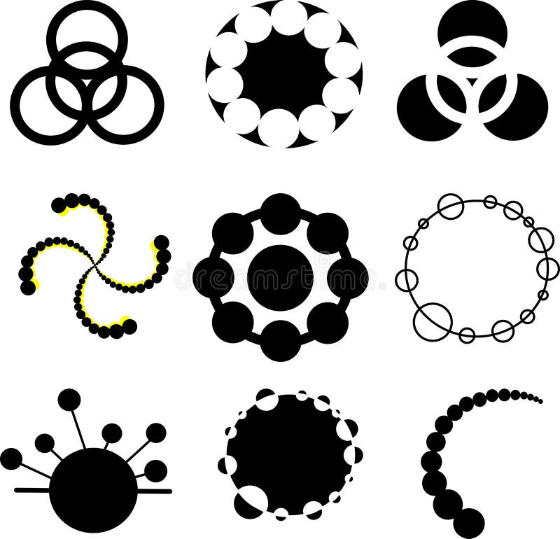 Manchas ilustração stock