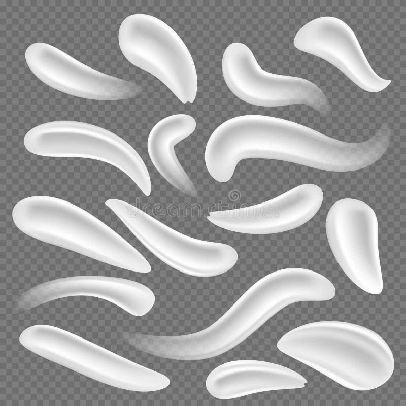 Manchas brancas cosméticas do creme de corpo O gel espirra, gotas da espuma, grupo do vetor da musse do leite isolado ilustração do vetor Manchas brancas cosméticas do creme de corpo O gel espirra, gotas da espuma, grupo do vetor da musse do leite isolado ilustração do vetor