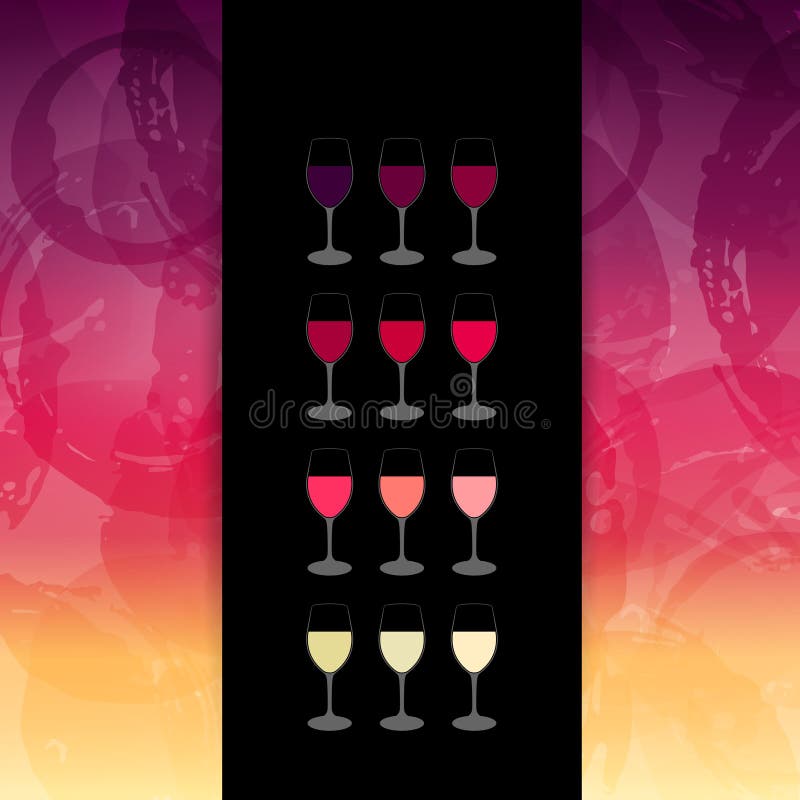 Manchas do fundo e cores do vinho Molde para a carta de vinhos ou ilustração do vetor Manchas do fundo e cores do vinho Molde para a carta de vinhos ou ilustração do vetor
