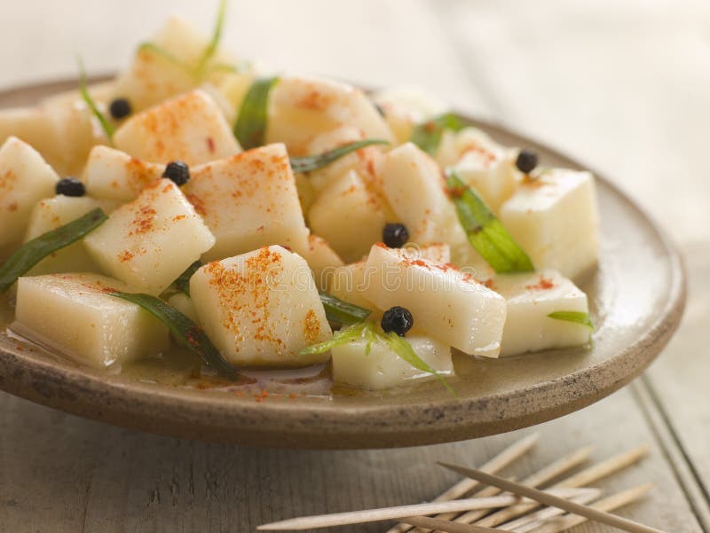 Manchego Marinated in Chili and Tarragon Stock Image Image of chilli