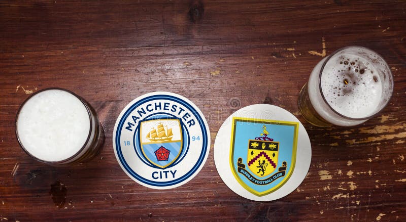 Manchester City contre Burnley photo libre de droits Manchester City contre Burnley photo libre de droits
