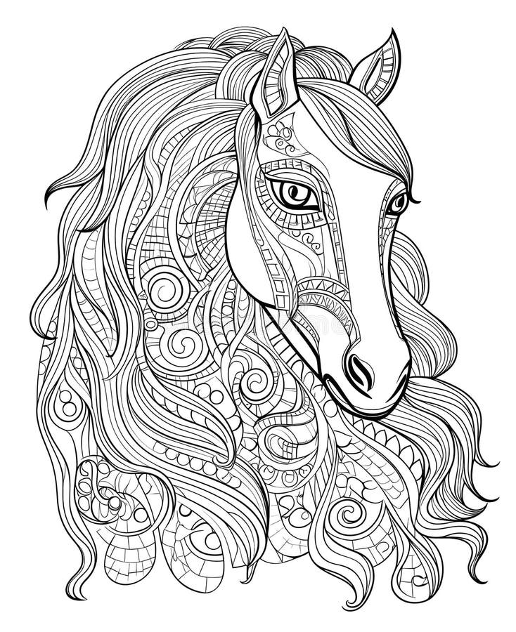 Mandala Horse Stock Illustrations – 1,103 Mandala Horse Stock ...
