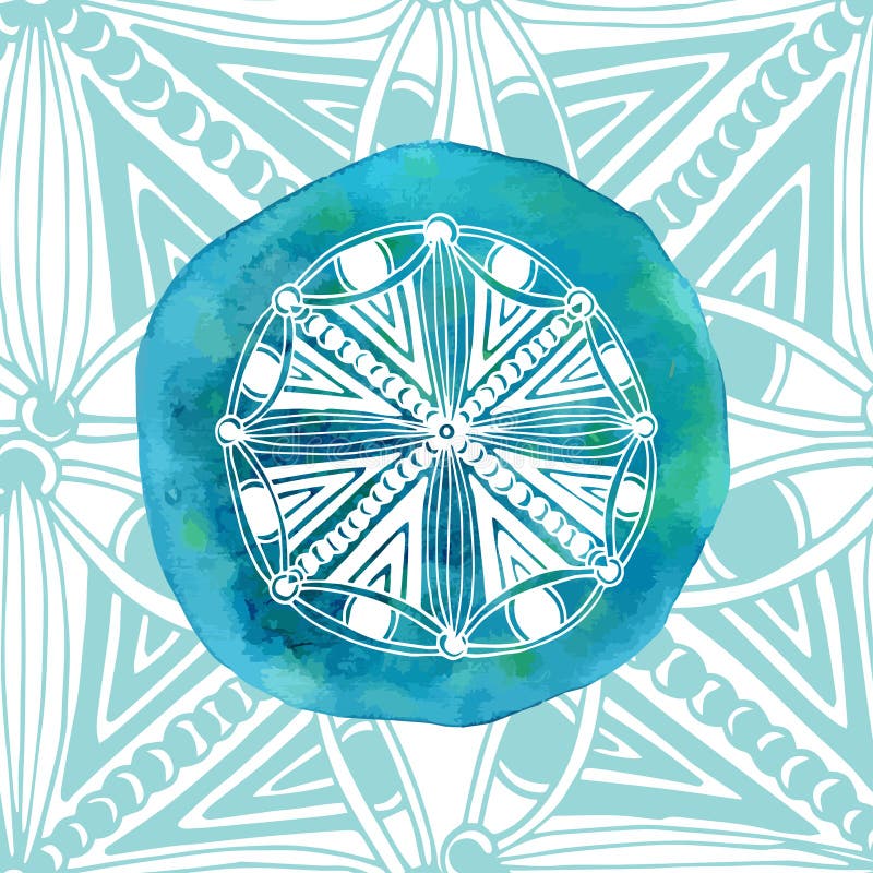 Download Mandala Blu Dell'acquerello Con Fondo Ornamentale Stile Asiatico Logo O Icona Di Vettore Illustrazione Vettoriale - Illustrazione di buddha, spazzola: 56882169