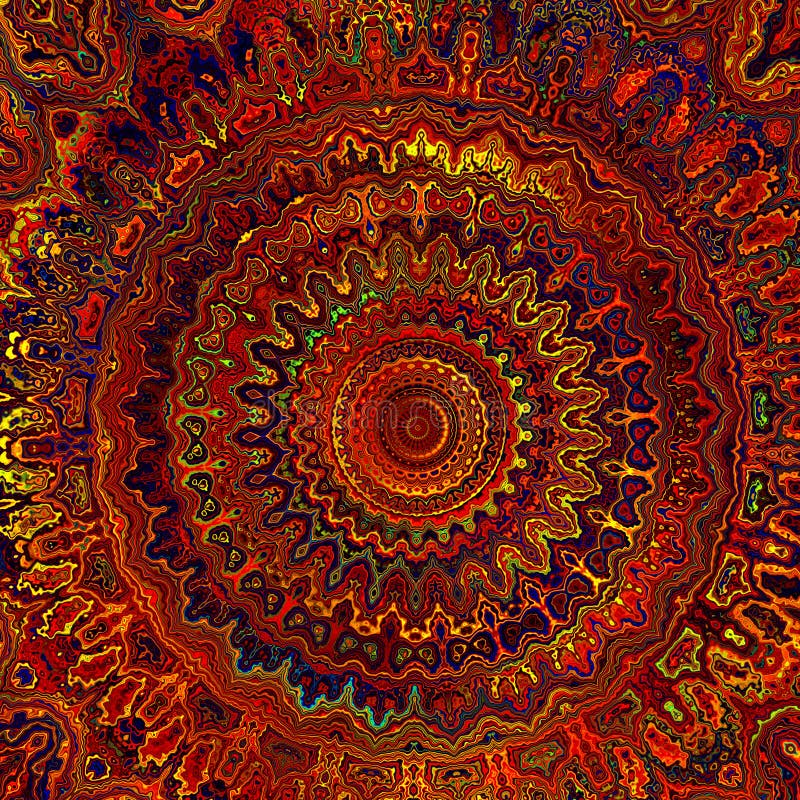 Mandala caliente de Digitaces fotografía de archivo libre de regalías Mandala caliente de Digitaces fotografía de archivo libre de regalías