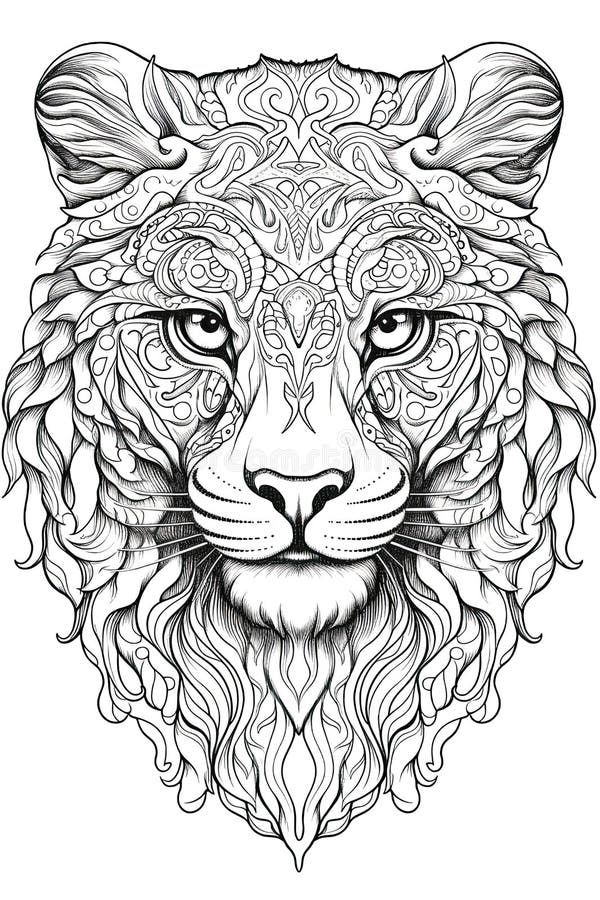 50 animal mandalas coloring book for adults stress- relief: Coloring Book  For Adults Stress Relieving Designs, mandala coloring book with Lions,  Eleph (Paperback)