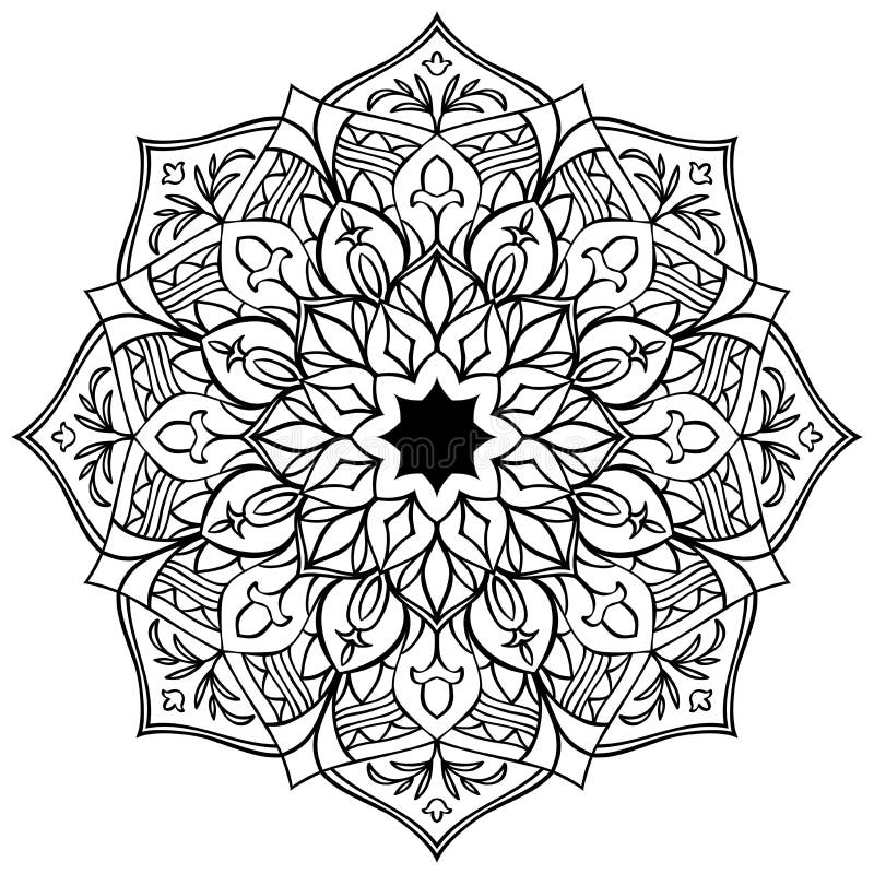 Mandala D'Africain De Vecteur Illustration Stock - Illustration du