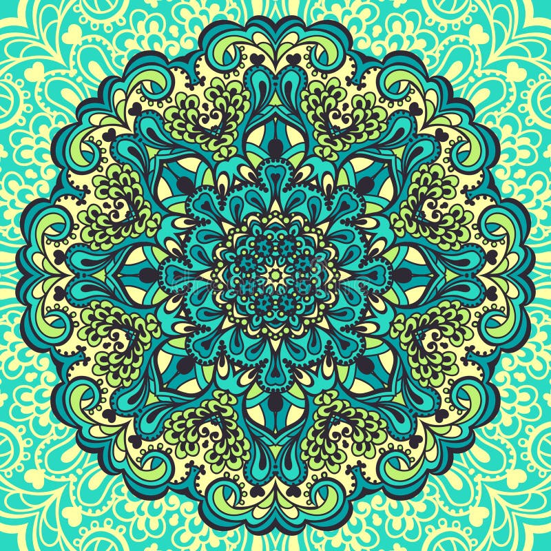 Mandala de fleur. Élément abstrait pour la conception illustration de vecteur Mandala de fleur. Élément abstrait pour la conception illustration de vecteur