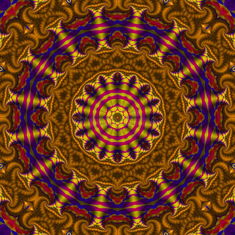 Mandala de Turkestan stock de ilustración Mandala de Turkestan stock de ilustración