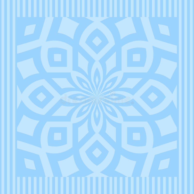Mandala del azul de océano stock de ilustración Mandala del azul de océano stock de ilustración