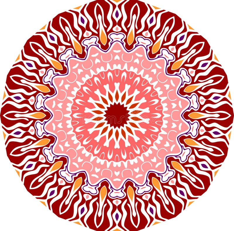 Mandala design with colors stock illustration. Illustration of backgrounds - 183774391