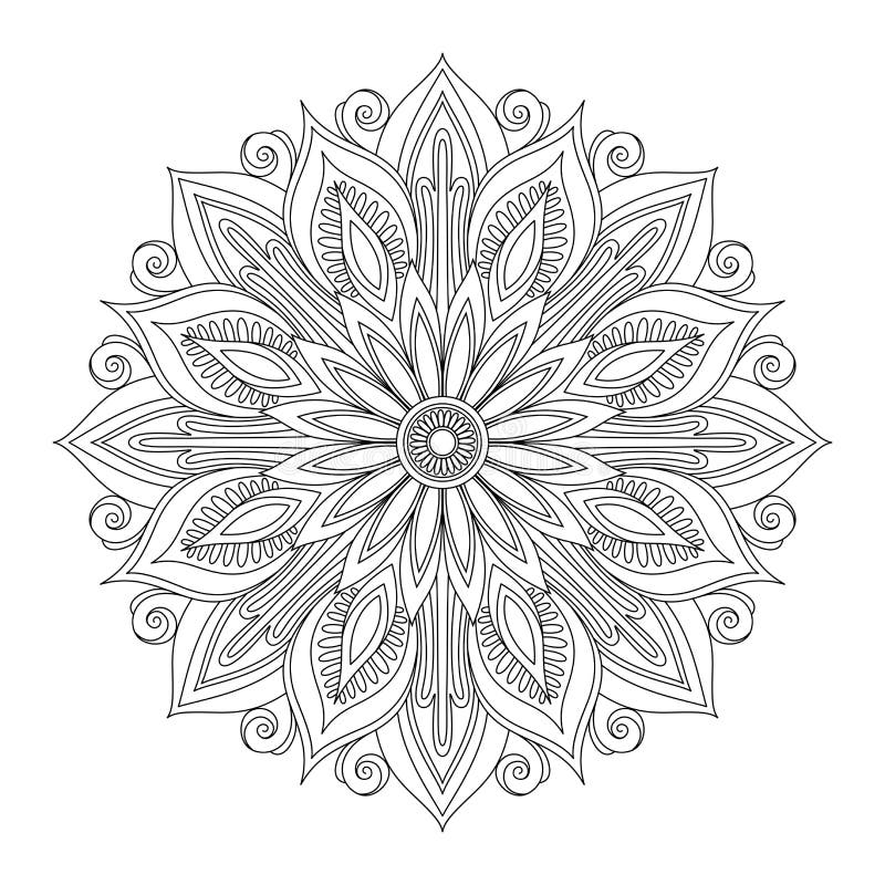 Mandala hermosa de Deco (vector)