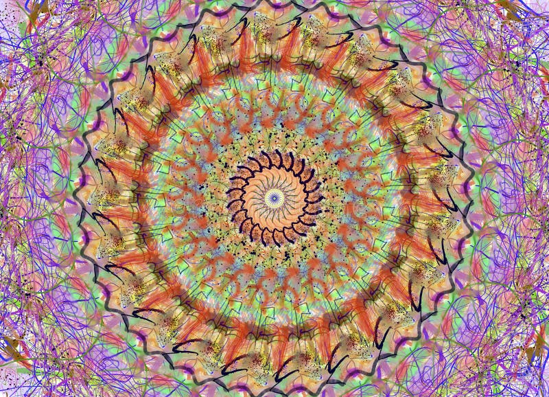 Mandala in many colours