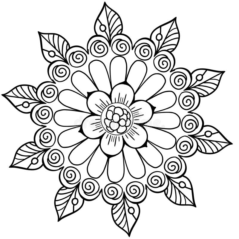 Mandala com corações e desenhos complexos - Mandalas - Coloring Pages for  Adults